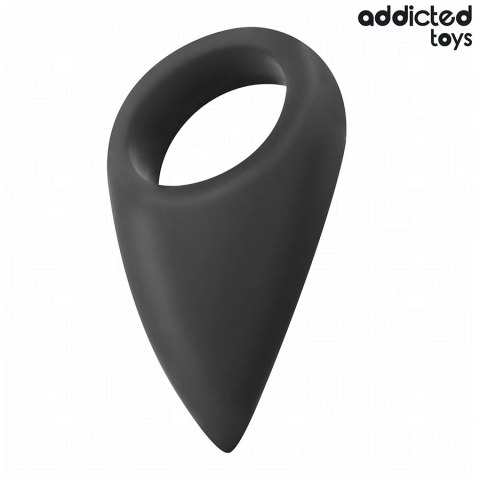 Addicted Toys Pierścień Anatomiczny Łezka Czarny 112x62 mm Addicted Toys Pierścień Anatomiczny Łezka Czarny 112x62 mm