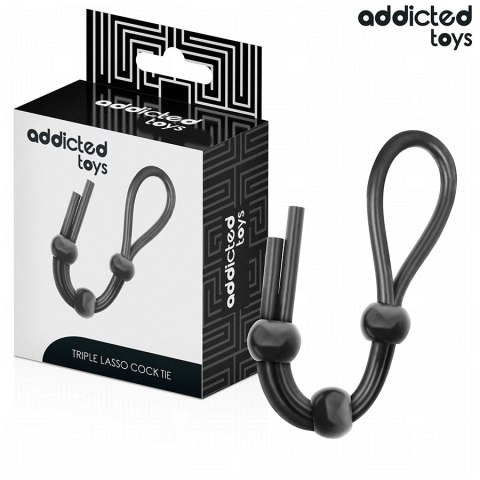 Addicted Toys Triple Loop — silikonowa lina z potrojną pętlą, regulowana 19,5 cm Addicted Toys Triple Loop — silikonowa lina z potrojną pętlą, regulowana 19,5 cm