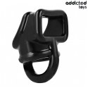 Addicted Toys pierścień wspierający w formie klatki, czarny, 69 mm
