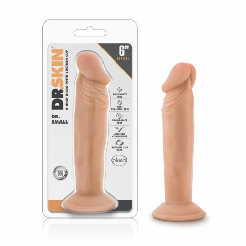 Blush Dr. Skin Dr. Small 16,5 cm model z przyssawką, kolor wanilia Blush Dr. Skin Dr. Small 16,5 cm model z przyssawką, kolor wanilia