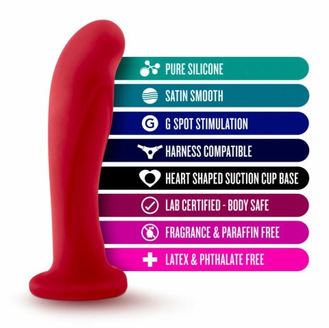 Blush Temptasia Jezebel Crimson - silikonowy model z przyssawką 15,8 cm Blush Temptasia Jezebel Crimson - silikonowy model z przyssawką 15,8 cm