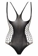 Body Jezzy Black - modny model z efektownym wzorem, kolor czarny