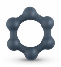 Boners Hexagon - silikonowy pierścień intymny z kulkami stalowymi