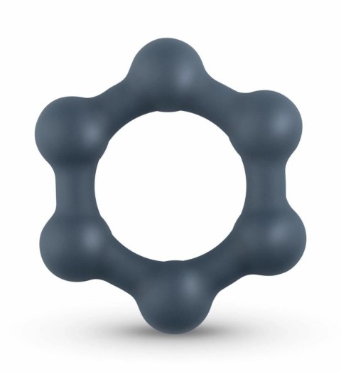 Boners Hexagon - silikonowy pierścień intymny z kulkami stalowymi Boners Hexagon - silikonowy pierścień intymny z kulkami stalowymi