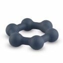 Boners Hexagon - silikonowy pierścień intymny z kulkami stalowymi