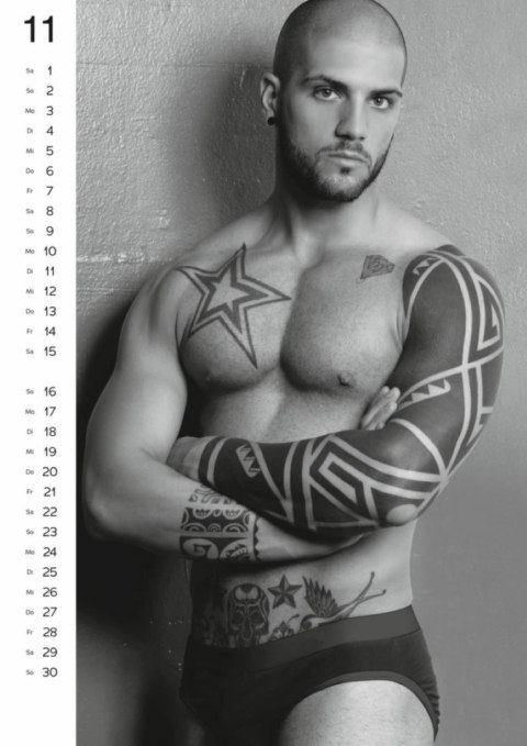 Calendario Pin-up Men 2025 - wyjątkowy kalendarz ścienny A3 kolorowy Calendario Pin-up Men 2025 - wyjątkowy kalendarz ścienny A3 kolorowy