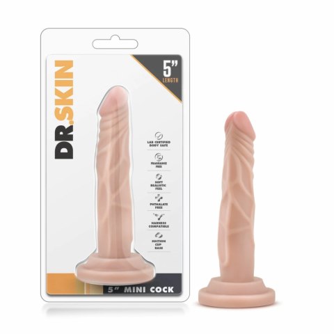 Dr. Skin Mini Model intymny z przyssawką 14,6 cm beżowy TPE Dr. Skin Mini Model intymny z przyssawką 14,6 cm beżowy TPE