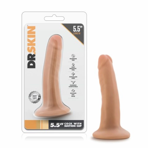 Dr. Skin Model 5.5" Vanilla - Akcesorium Intymne z Przyssawką Dr. Skin Model 5.5" Vanilla - Akcesorium Intymne z Przyssawką