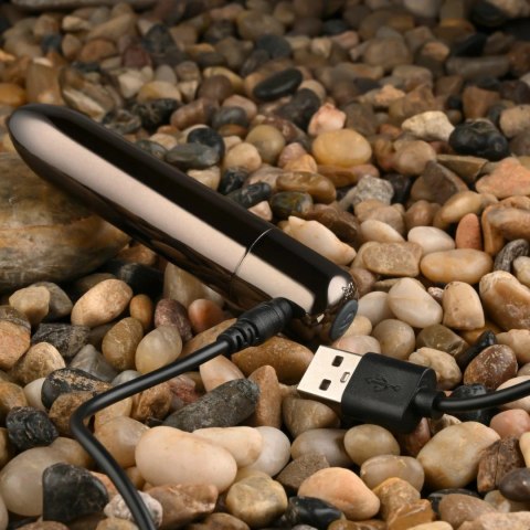 Evolved Real Simple Bullet Chrome Black - Miniaturowy Wibrujący Model USB Evolved Real Simple Bullet Chrome Black - Miniaturowy Wibrujący Model USB