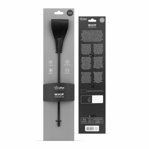 Luxe Whip Black - solidny bat z ekoskory 42,5 cm Luxe Whip Black - solidny bat z ekoskory 42,5 cm