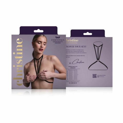 Obsession Strappy Harness Bralette Black - modny biustonosz z paskami Obsession Strappy Harness Bralette Black - modny biustonosz z paskami