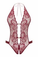 Obsessive Body Basic Instinct koronkowy z ozdobnymi detalami złota L/XL