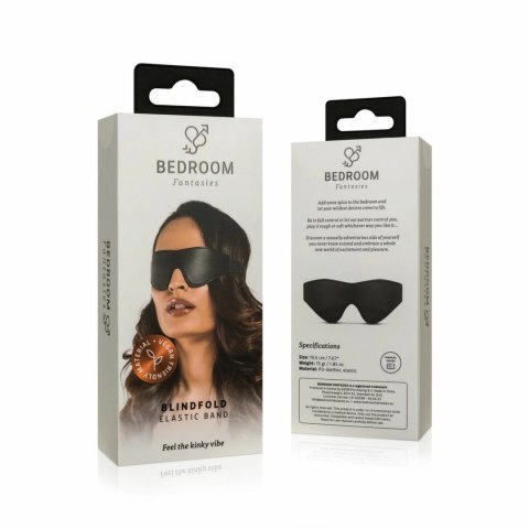 Ouch! Black Classic Mask - Opaska na Oczy z Ekoskory, Regulowana Ouch! Black Classic Mask - Opaska na Oczy z Ekoskory, Regulowana