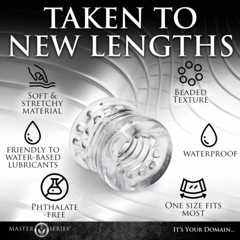 XR Brands Ball Stack Transparent - elastyczny pierścień dystansujący TPE XR Brands Ball Stack Transparent - elastyczny pierścień dystansujący TPE
