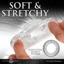 XR Brands Ball Stack Transparent - elastyczny pierścień dystansujący TPE