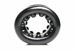XR Brands Ball Stack anatomiczny pierścień elastyczny TPE czarny