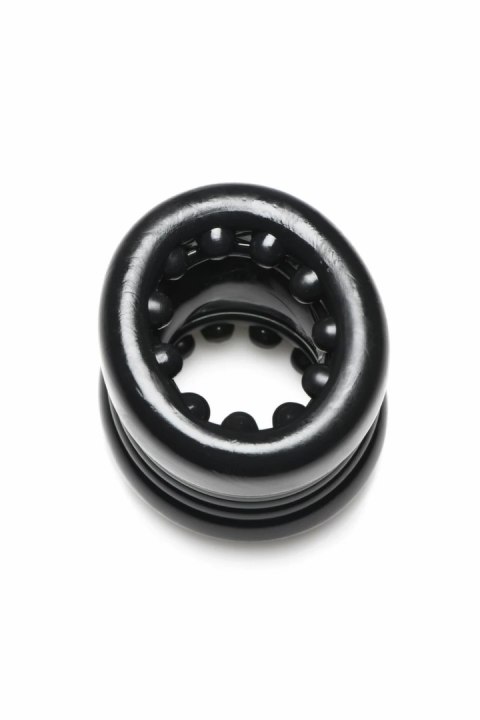 XR Brands Ball Stack anatomiczny pierścień elastyczny TPE czarny XR Brands Ball Stack anatomiczny pierścień elastyczny TPE czarny