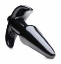 XR Brands Nexus gładka wibrująca zatyczka anatomiczna czarna 10 cm