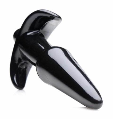 XR Brands Nexus gładka wibrująca zatyczka anatomiczna czarna 10 cm XR Brands Nexus gładka wibrująca zatyczka anatomiczna czarna 10 cm