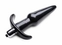XR Brands Nexus gładka wibrująca zatyczka anatomiczna czarna 10 cm