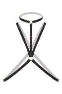 Secret Love Strappy Harness Bralette czarny - modny elastyczny model