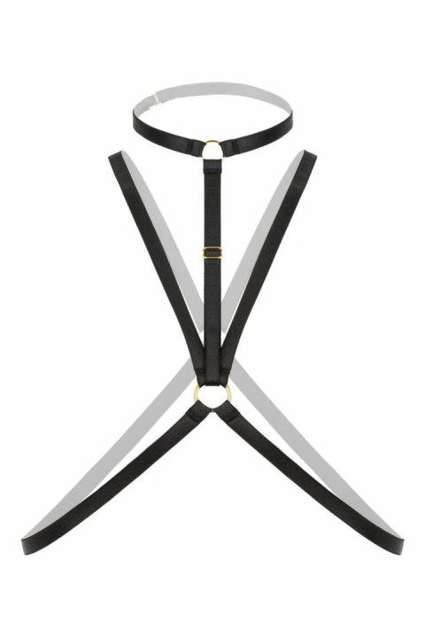 Secret Love Strappy Harness Bralette czarny - modny elastyczny model Secret Love Strappy Harness Bralette czarny - modny elastyczny model