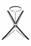 Secret Love Strappy Harness Bralette czarny - modny elastyczny model