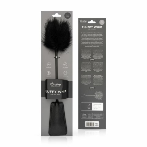 TeaseMe Duo Tickler & Whip Black 2w1 - piorka i bat do masażu 39 cm TeaseMe Duo Tickler & Whip Black 2w1 - piorka i bat do masażu 39 cm