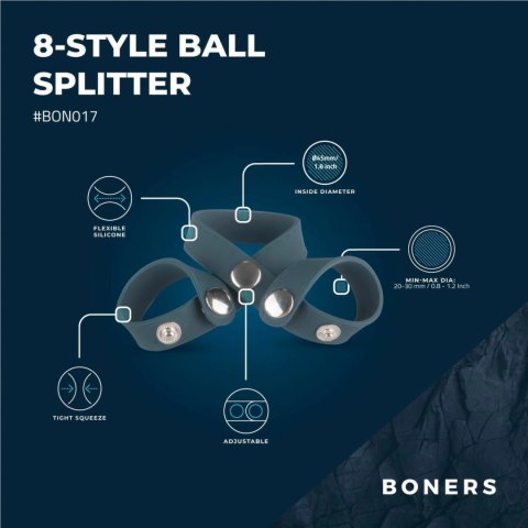 Boners 8-Style Regulowany Pierścień Anatomiczny na Strefy Intymne Boners 8-Style Regulowany Pierścień Anatomiczny na Strefy Intymne