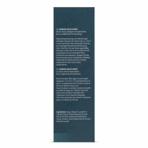 Boners Delay Spray 15 ml - wygodny spray wydłużający czas relaksu Boners Delay Spray 15 ml - wygodny spray wydłużający czas relaksu