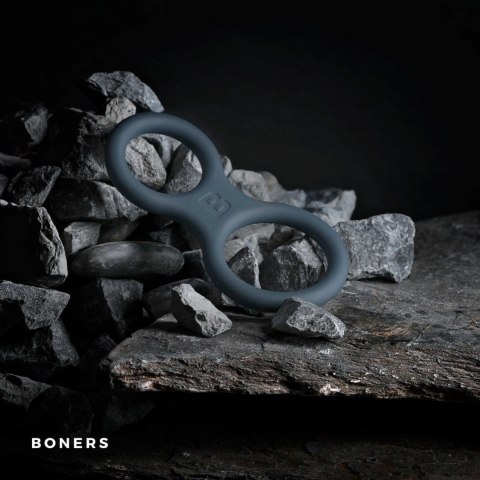 Boners Pierścień silikonowy z funkcją anatomicznego rozciągacza, szary Boners Pierścień silikonowy z funkcją anatomicznego rozciągacza, szary