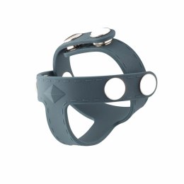 Boners T-shape - silikonowy pierścień anatomiczny z regulacją, czarny
