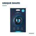 Boners T-shape - silikonowy pierścień anatomiczny z regulacją, czarny