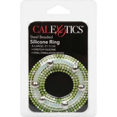 CalExotics Pierścień silikonowy XL ze stalowymi kulkami, średnica 5 cm CalExotics Pierścień silikonowy XL ze stalowymi kulkami, średnica 5 cm