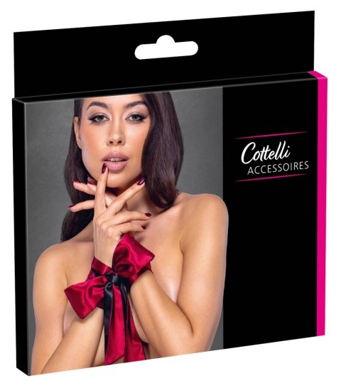 Cottelli Collection Szalik Satynowy Dwukolorowy 150 cm Czerwono-Czarny Cottelli Collection Szalik Satynowy Dwukolorowy 150 cm Czerwono-Czarny