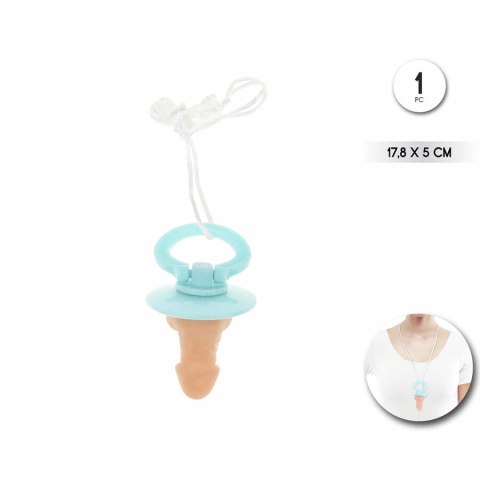 Diablo Picante smoczek imprezowy cielisty z niebieskim uchwytem 17,8 cm Diablo Picante smoczek imprezowy cielisty z niebieskim uchwytem 17,8 cm
