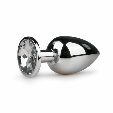 Diogol Aluminium Plug z Kryształem Silver Large 8,5 cm Diogol Aluminium Plug z Kryształem Silver Large 8,5 cm