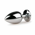 Diogol Aluminium Plug z Kryształem Silver Large 8,5 cm
