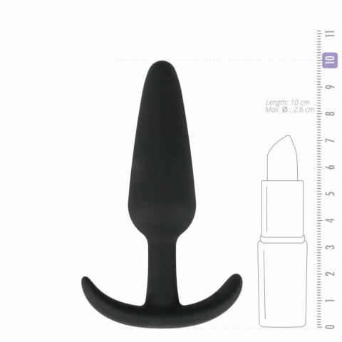 EasyToys Anatomiczny korek silikonowy M elastyczny czarny EasyToys Anatomiczny korek silikonowy M elastyczny czarny