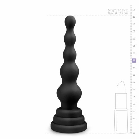 EasyToys Beaded Cone silikonowy stożek z koralikami, czarny EasyToys Beaded Cone silikonowy stożek z koralikami, czarny