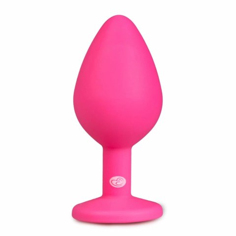 EasyToys Diamond Plug Medium Rożowy silikonowy z kryształkiem EasyToys Diamond Plug Medium Rożowy silikonowy z kryształkiem