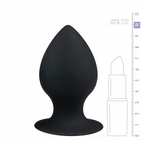 EasyToys Korek anatomiczny z przyssawką model XL czarny silikon EasyToys Korek anatomiczny z przyssawką model XL czarny silikon