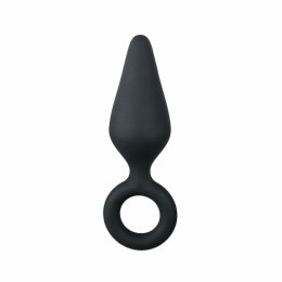 EasyToys Korek anatomiczny z uchwytem silikonowy czarny S