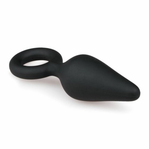 EasyToys Korek anatomiczny z uchwytem silikonowy czarny S EasyToys Korek anatomiczny z uchwytem silikonowy czarny S
