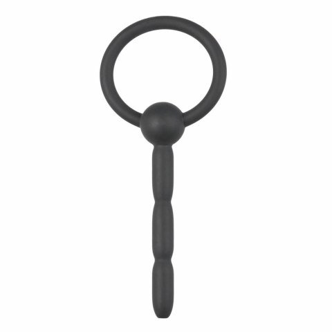 EasyToys Korek intymny silikonowy z pierścieniem Hollow Ribbed 8 mm