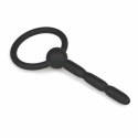 EasyToys Korek intymny silikonowy z pierścieniem Hollow Ribbed 8 mm