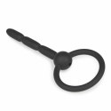 EasyToys Korek intymny silikonowy z pierścieniem Hollow Ribbed 8 mm