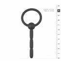 EasyToys Korek intymny silikonowy z pierścieniem Hollow Ribbed 8 mm