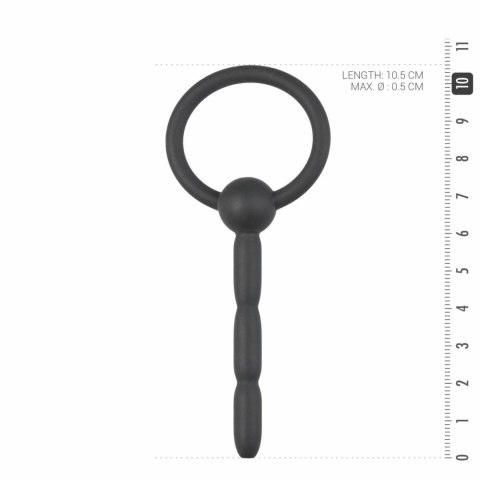 EasyToys Korek intymny silikonowy z pierścieniem Hollow Ribbed 8 mm EasyToys Korek intymny silikonowy z pierścieniem Hollow Ribbed 8 mm