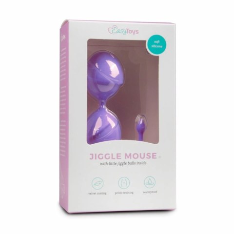 EasyToys Kulki Treningowe Podwojne Fioletowe silikonowe 3,5 cm EasyToys Kulki Treningowe Podwojne Fioletowe silikonowe 3,5 cm
